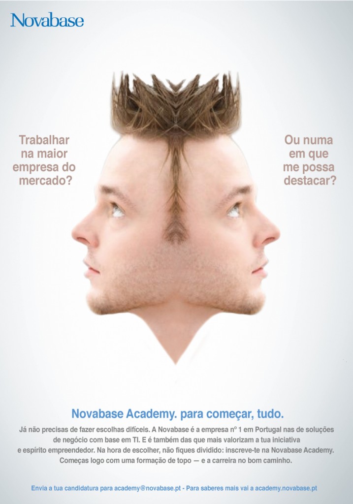 Campanha de recrutamento de talentos para a Novabase, criada pela Hamlet